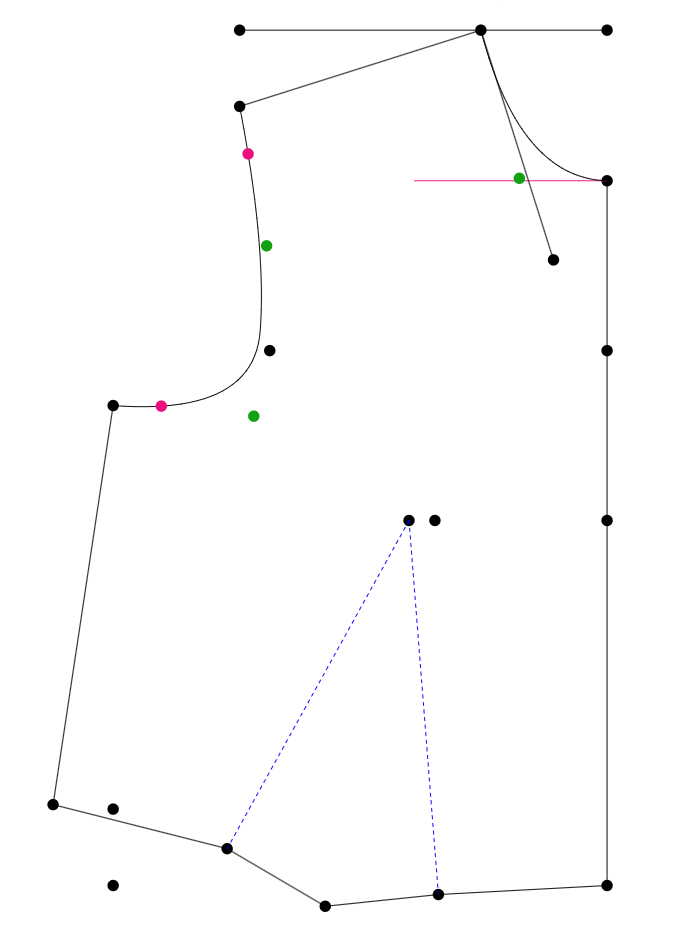 Front Bodice Armhole Curve